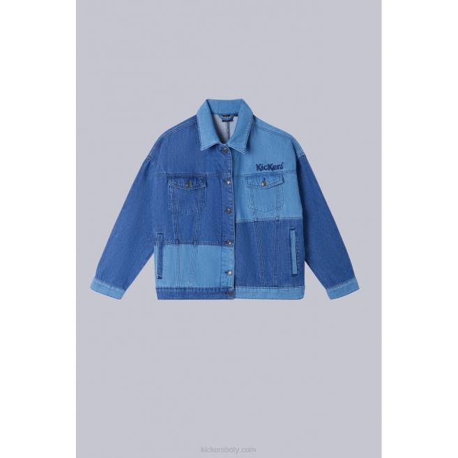 Kickers unisex modrá džínová bunda JP261070