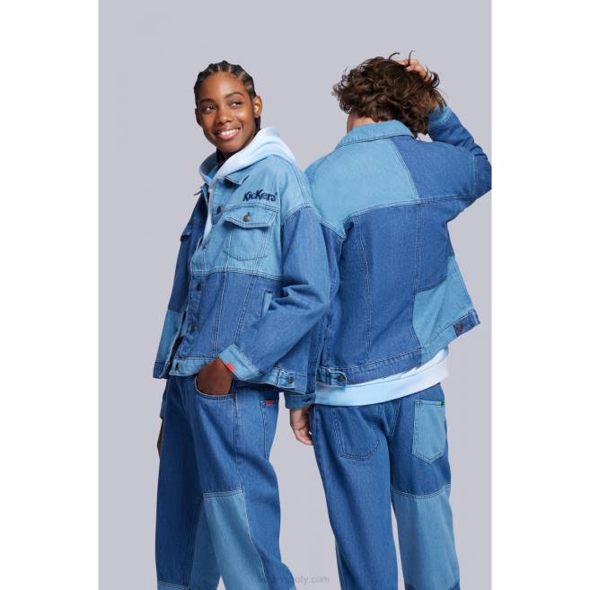 Kickers unisex modrá džínová bunda JP261070