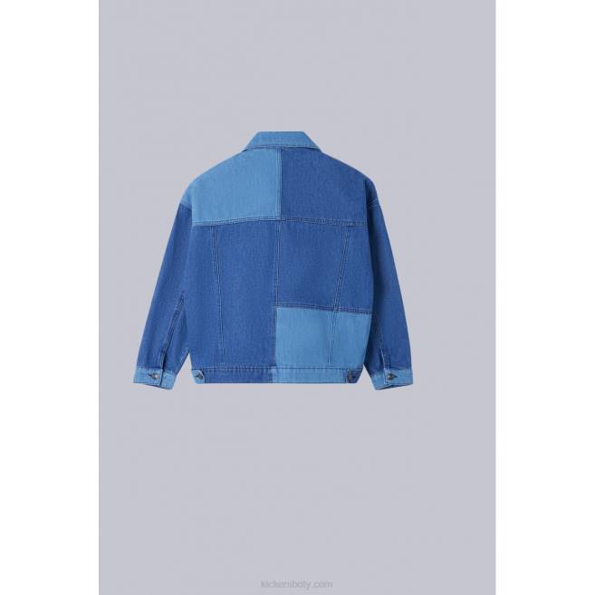 Kickers unisex modrá džínová bunda JP261070