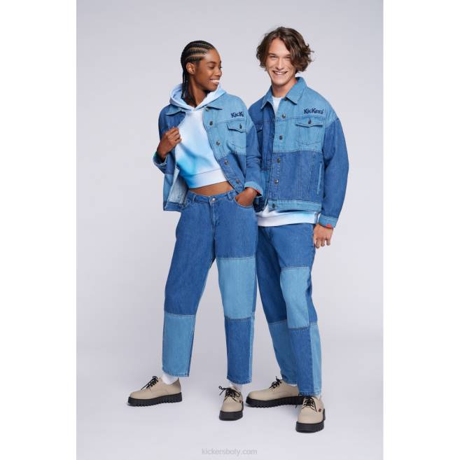 Kickers unisex modrá džínová bunda JP261070