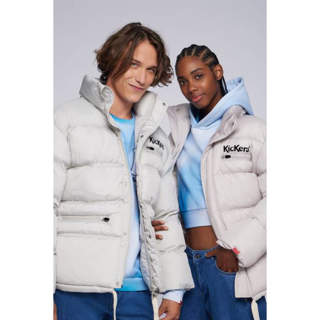Kickers unisex péřová bunda béžová JP261076