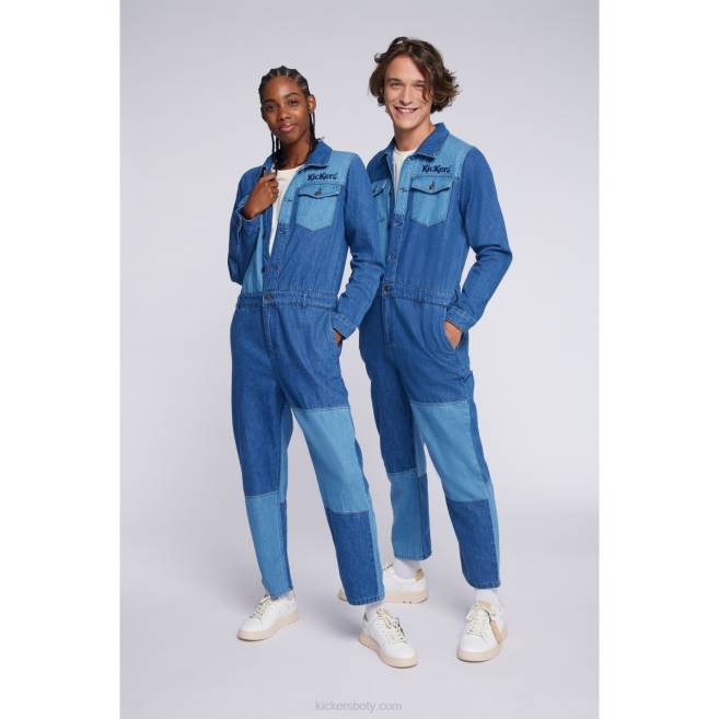 Kickers unisex džínová kombi modrá JP261072