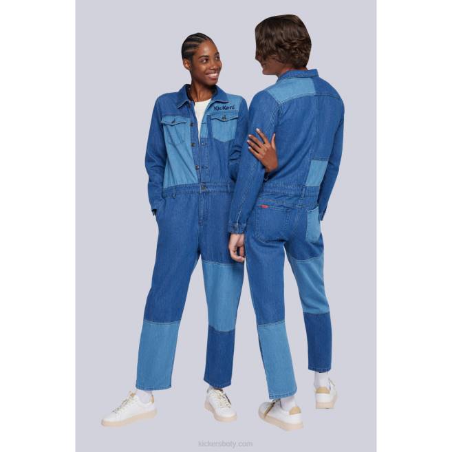 Kickers unisex džínová kombi modrá JP261072