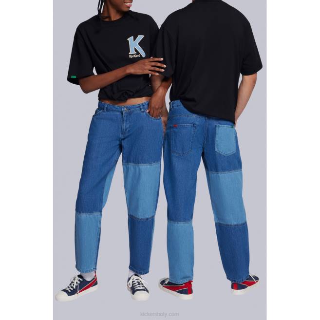 Kickers unisex džínové modré kalhoty JP261071