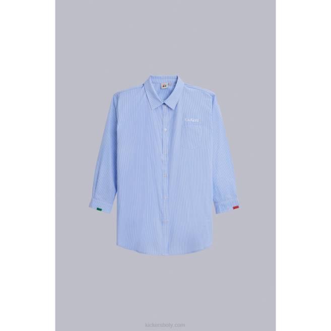 Kickers unisex košilové šaty modré JP261050