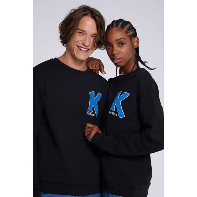 Kickers unisex kulatý výstřih černý JP261025