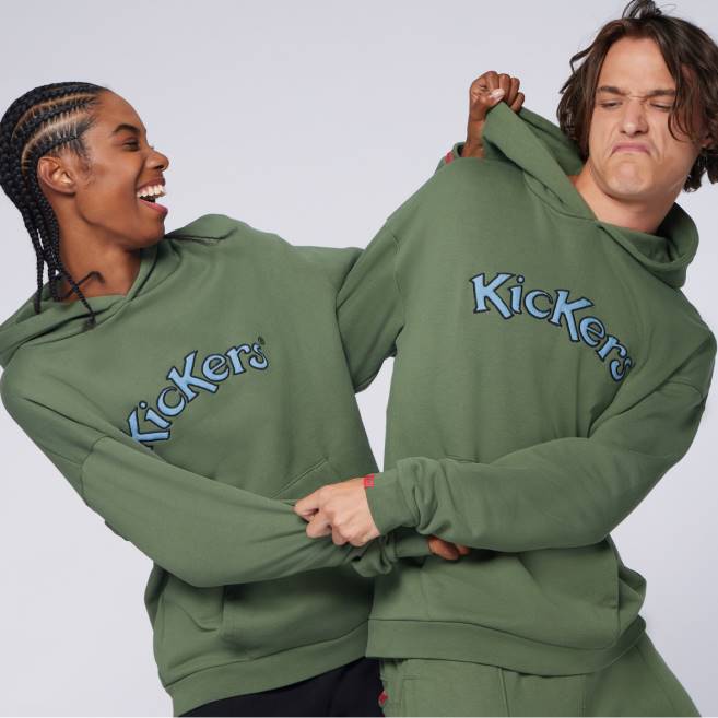 Kickers unisex mikina khaki JP261039