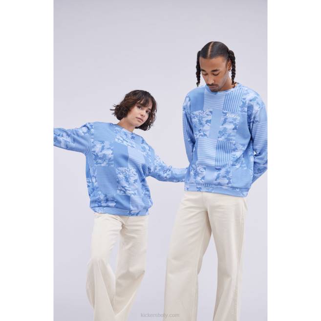 Kickers unisex obloukový svetr modrý JP261028