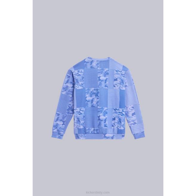 Kickers unisex obloukový svetr modrý JP261028