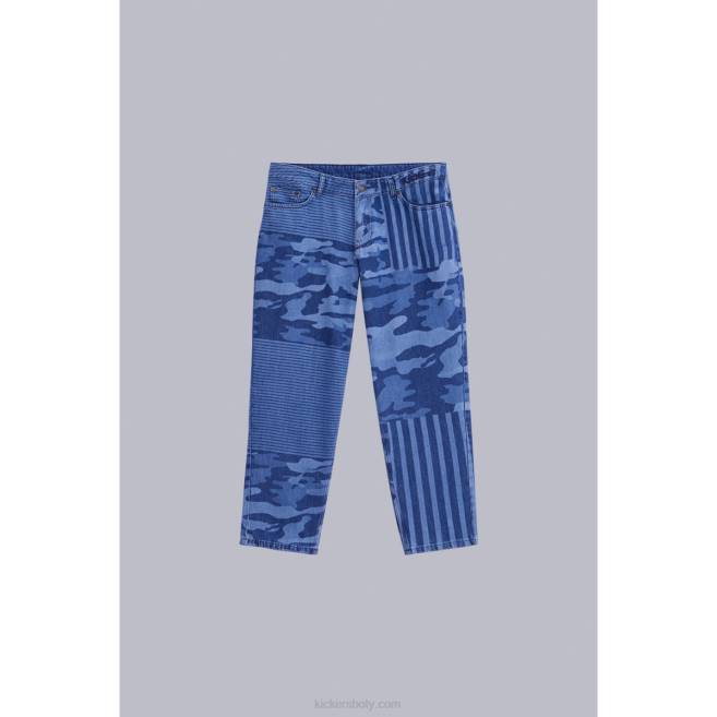 Kickers unisex modrý vysoký pas JP261031