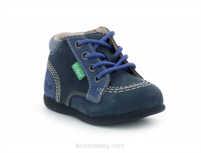 Kickers děti babystan zip tmavě modrá trikolóra JP26924