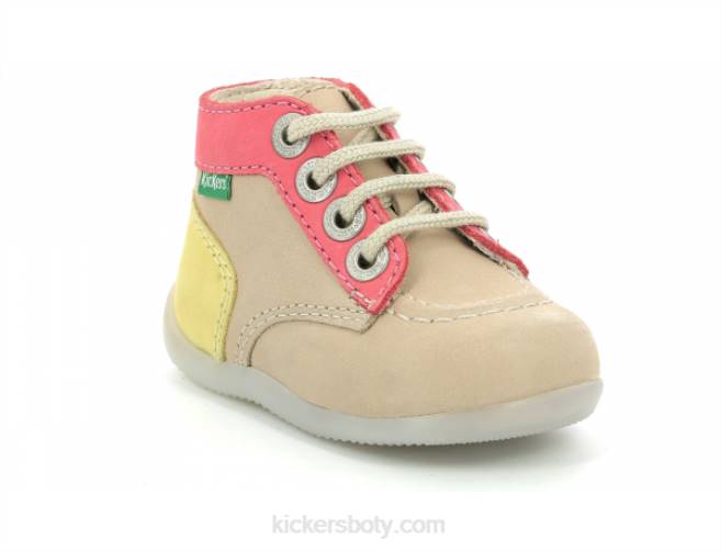 Kickers děti bonbon-2 tmavě béžová JP26809