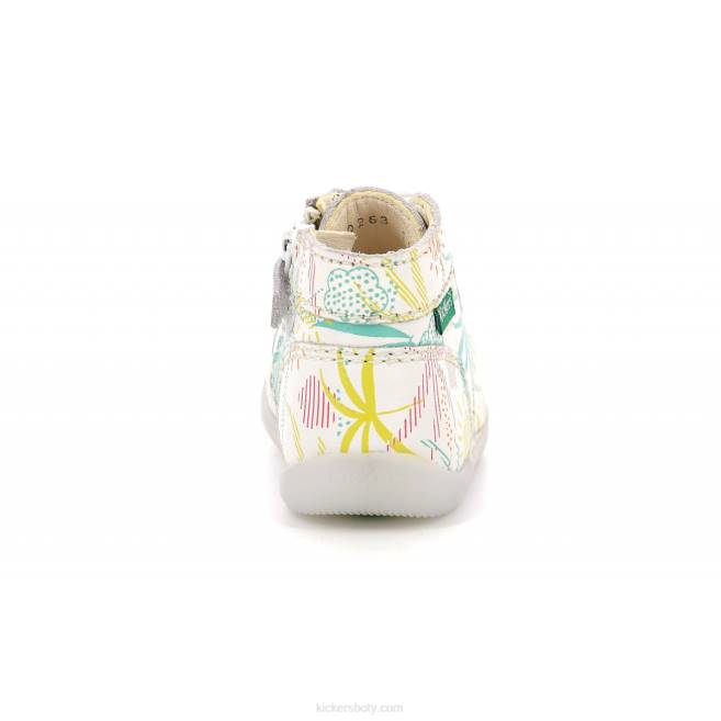 Kickers děti bonzip-2 bílé sluníčko JP26777