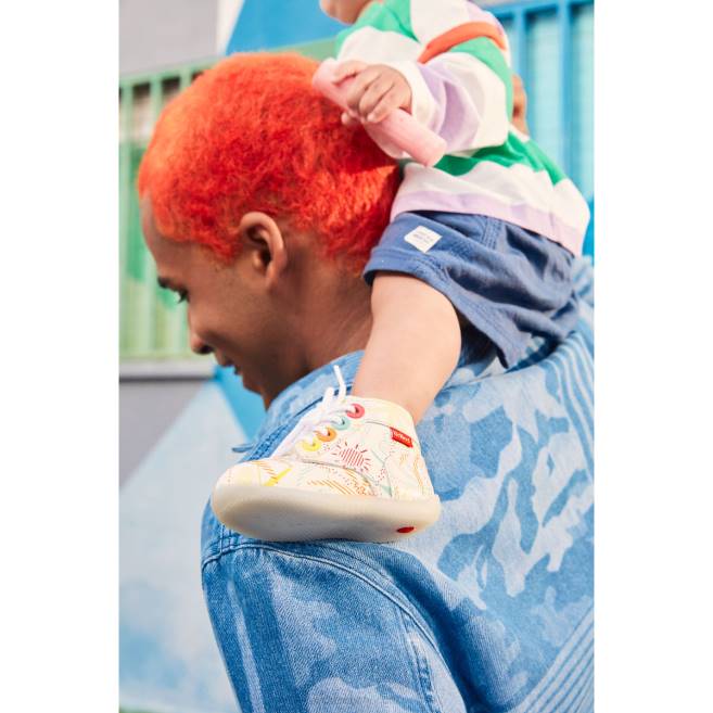 Kickers děti bonzip-2 bílé sluníčko JP26777