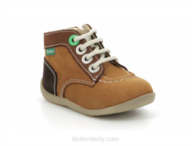 Kickers děti bonzip-2 velbloudí hnědá trikolóra JP26780