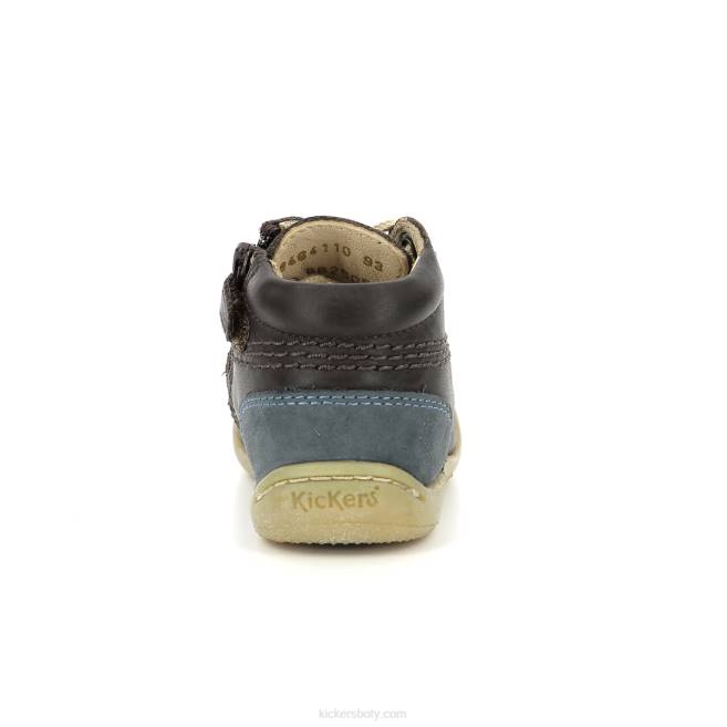 Kickers děti gazip tmavě hnědá námořnická JP26848