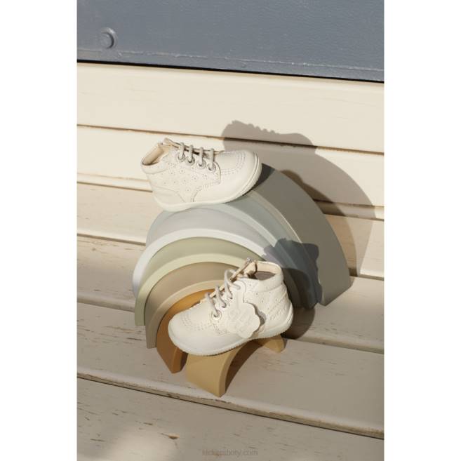 Kickers děti gullyzip bílý perfo JP26794