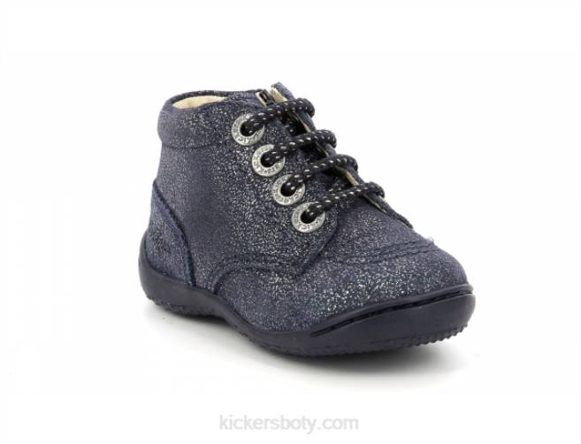 Kickers děti gulyflow navy metalizované JP26894