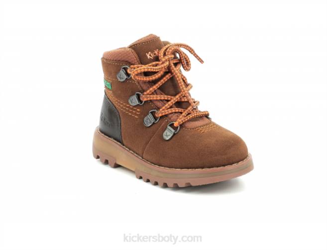 Kickers děti kicknature hnědá oranžová JP26816