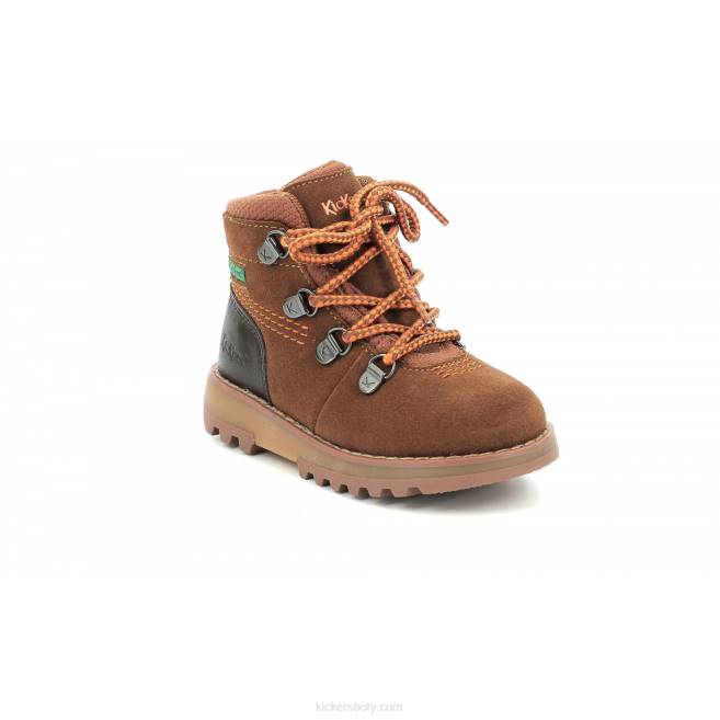 Kickers děti kicknature hnědá oranžová JP26816