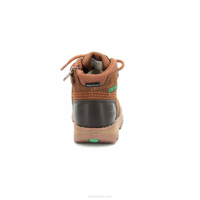 Kickers děti kicknature hnědá oranžová JP26816