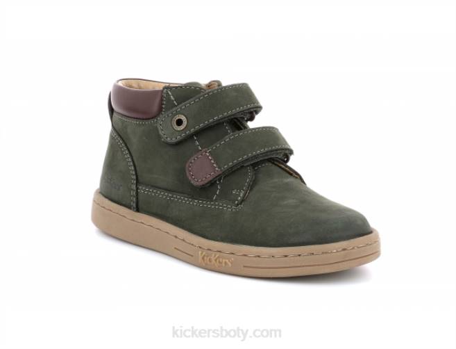 Kickers děti nevkusné khaki JP26847