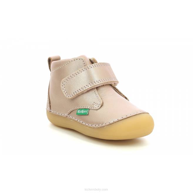 Kickers děti sabio růžový kov JP26917