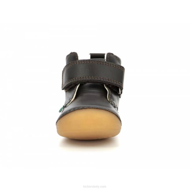 Kickers děti sabio tmavě hnědá JP26790