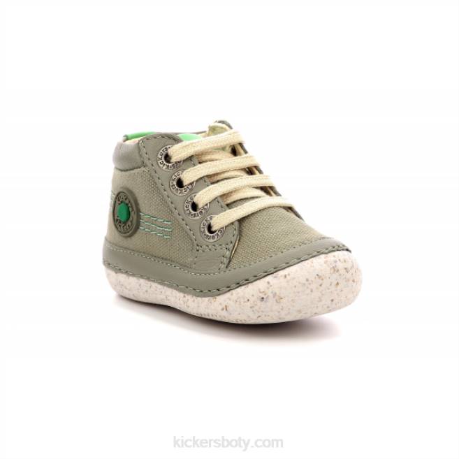 Kickers děti sonistreet khaki zelená JP26783