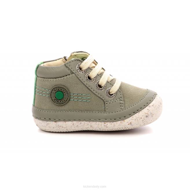 Kickers děti sonistreet khaki zelená JP26783