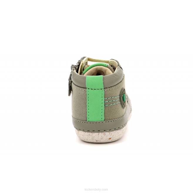 Kickers děti sonistreet khaki zelená JP26783