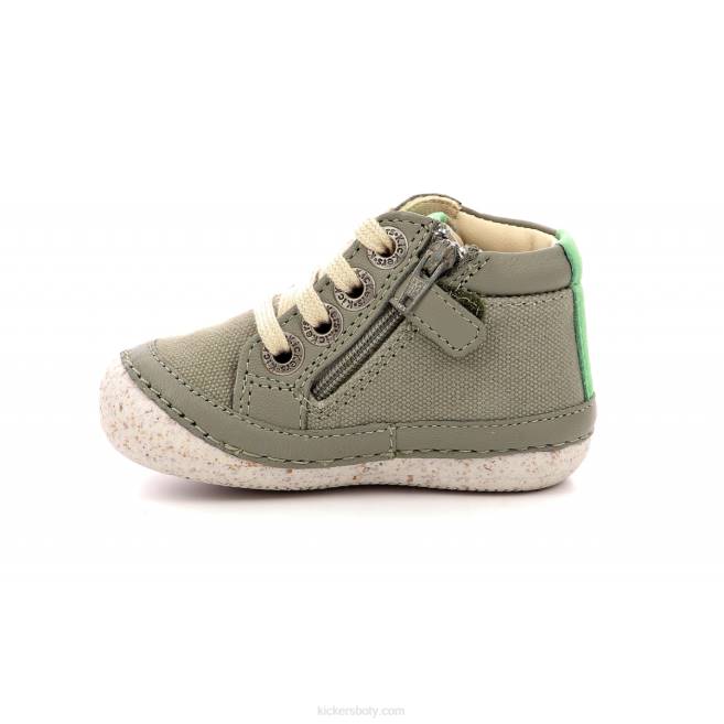 Kickers děti sonistreet khaki zelená JP26783