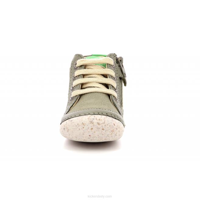Kickers děti sonistreet khaki zelená JP26783