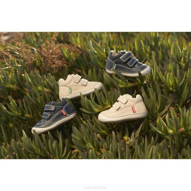 Kickers děti sostankro béžově zelená JP26840