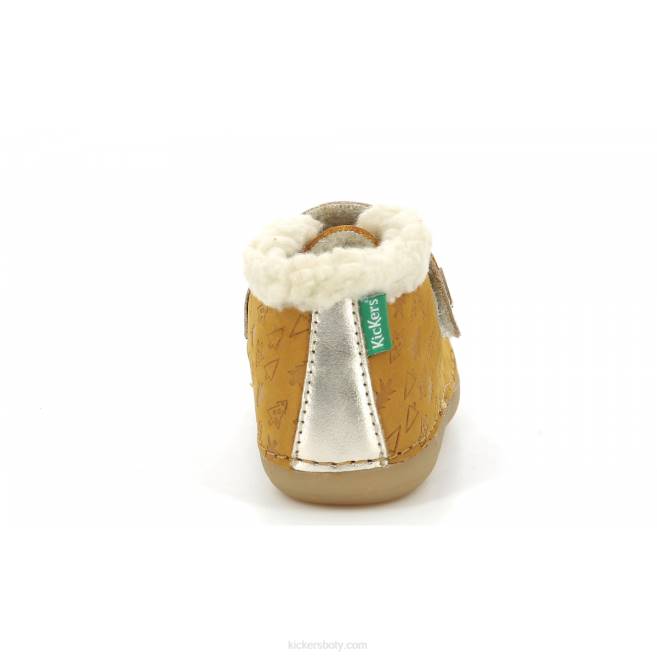 Kickers děti tak schuss žluté zlato fantazie JP26828
