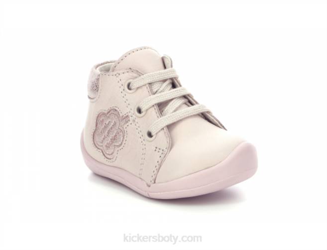 Kickers děti waouk světle růžová metalizovaná JP26887