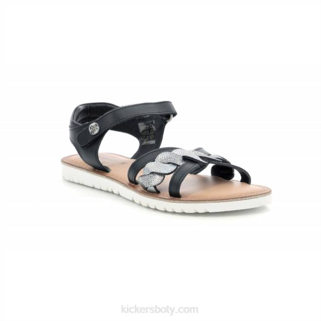Kickers děti Betty černá metalizovaná JP26716