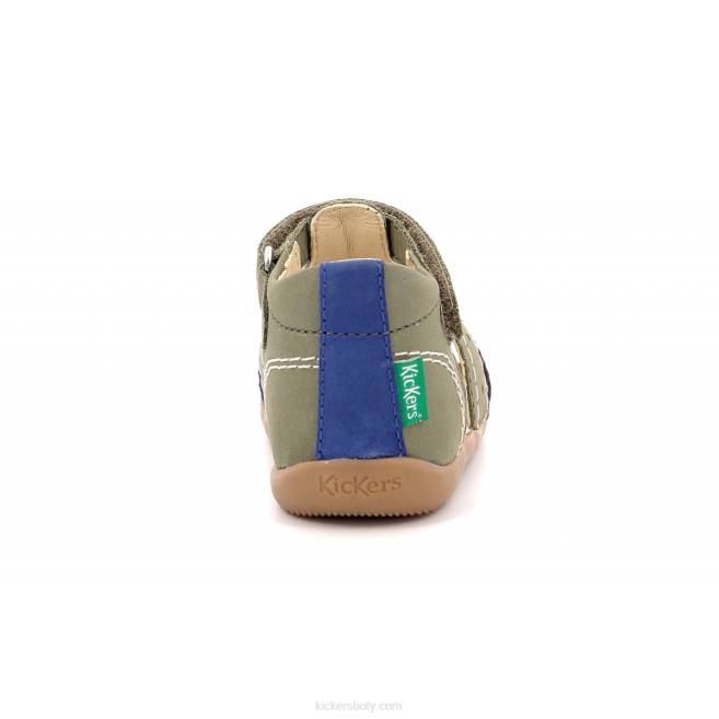 Kickers děti bigbazar-2 khaki modrá JP26727