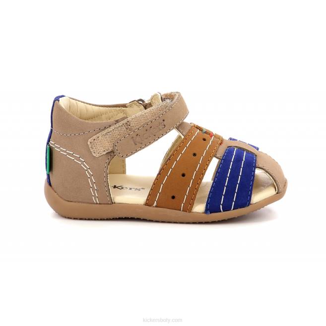 Kickers děti bigbazar-2 tmavě béžová JP26726