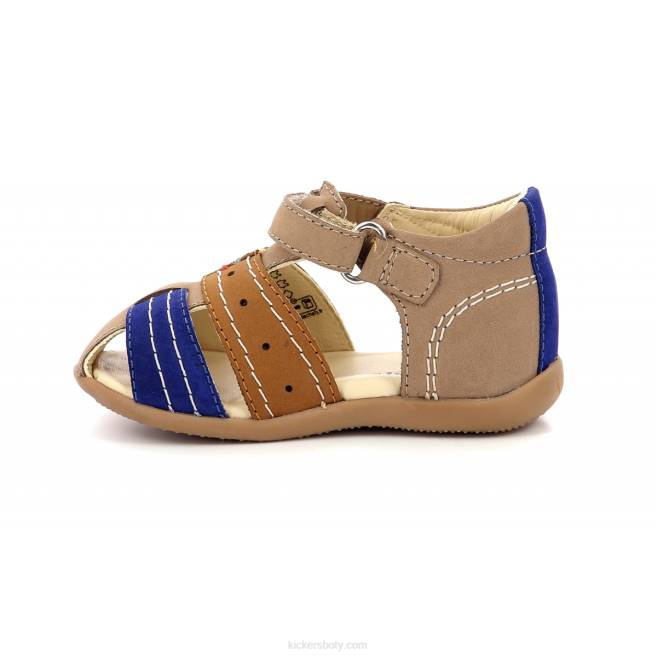 Kickers děti bigbazar-2 tmavě béžová JP26726