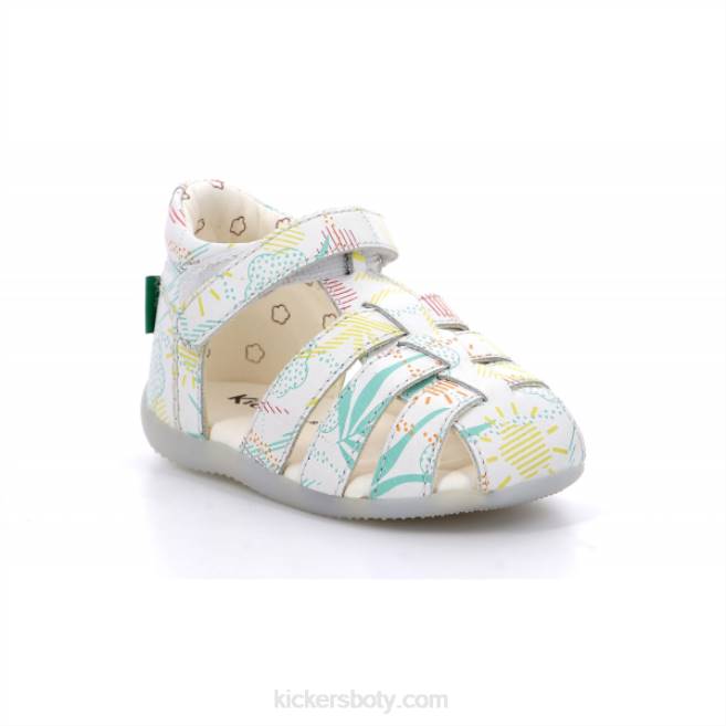 Kickers děti bigflo-2 bílé slunce JP26552