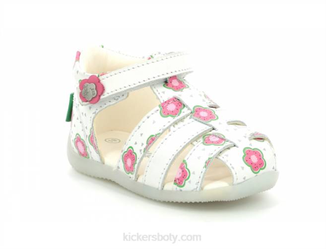 Kickers děti bigflo-2 šedobílý květ JP26403