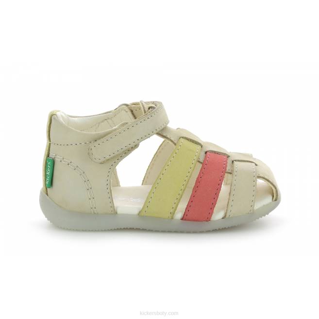 Kickers děti bigflo-2 tmavě béžová JP26383