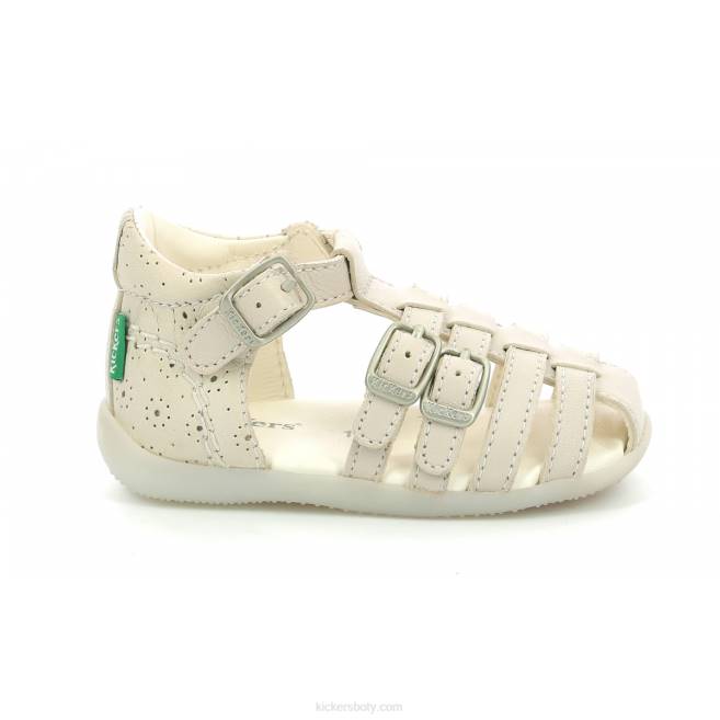 Kickers děti bigfor white perfo JP26491