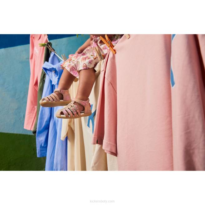 Kickers děti bigkro růžová duha JP26692