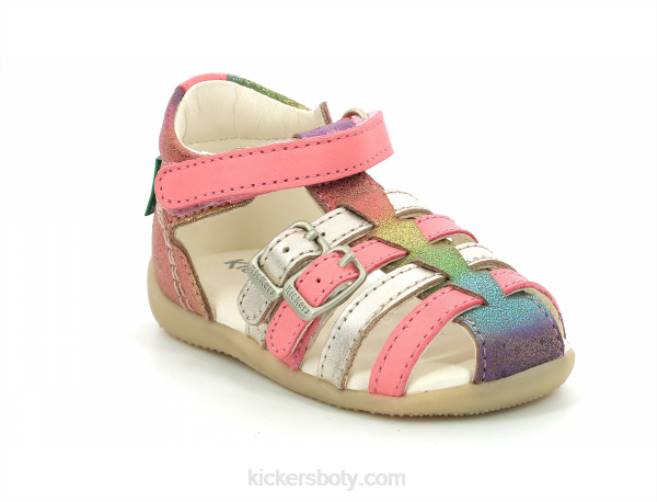Kickers děti bigkro růžová metalizovaná JP26594