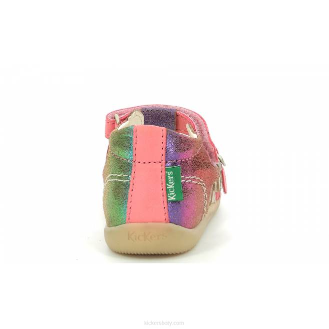 Kickers děti bigkro růžová metalizovaná JP26594