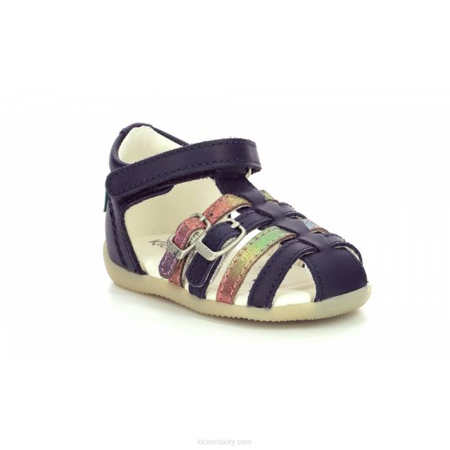 Kickers děti bigkro tmavě modrá metalizovaná JP26423