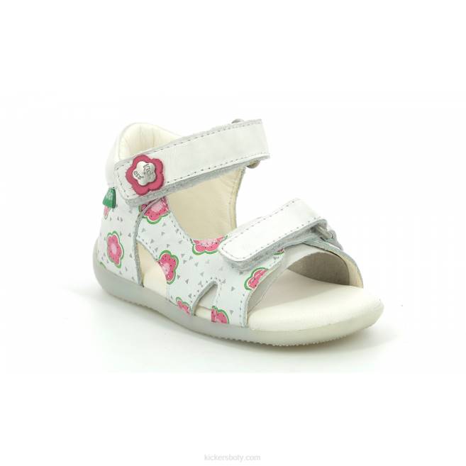 Kickers děti binsia-2 špinavě bílý květ JP26378