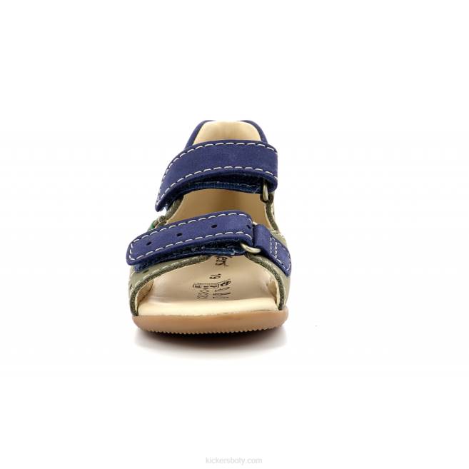 Kickers děti boping-2 khaki modrá JP26664